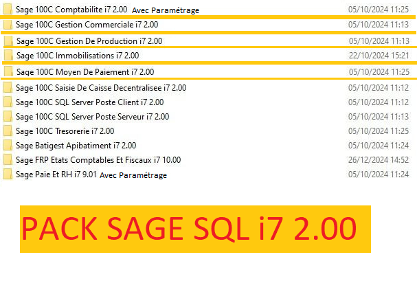 PACK SAGE SQL i7 2.00